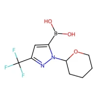 (1-(Tetrahydro-2H-pyran-2-yl)-3-(trifluoromethyl)-1H-pyrazol-5-yl)boronic acid 98% CAS 1141878-45-6
