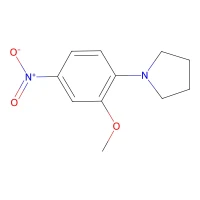 1-(2-Methoxy-4-nitrophenyl)pyrrolidine, 97% CAS 67828-57-3