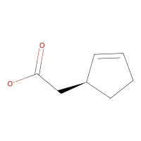 2-Cyclopentene-1-acetic acid, tech. 90%, remainder mainly 3-cyclopentene-1-acetic acid CAS 13668-61-6