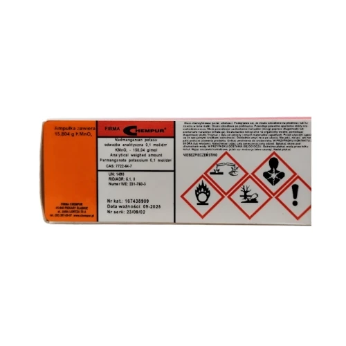 Nadmanganian potasu 0,1 mol/l odważka analityczna