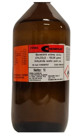 Bezwodnik octowy czda opakowanie 1l CAS 108-24-7