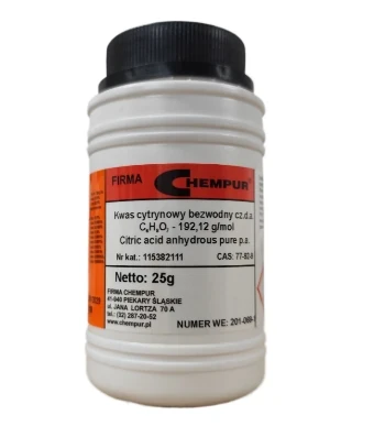 Kwas cytrynowy bezwodny czda CAS 77-92-9 opakowanie 1kg
