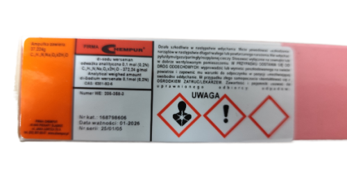 Odważka analityczna di-sodu wersenian-0,1 mol/l opakowanie 1szt