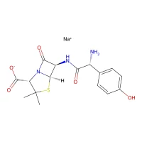 Amoxicillin sodium salt, 87% min CAS 34642-77-8