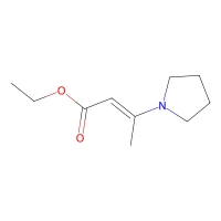 Ethyl (E)-3-(1-pyrrolidinyl)crotonate, 97% CAS 54716-02-8