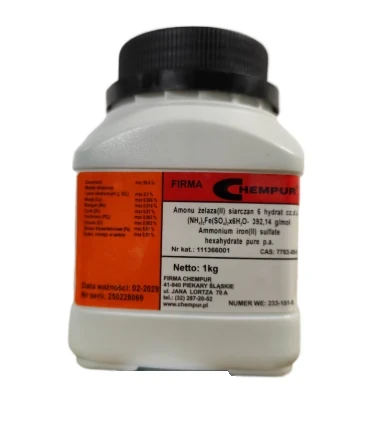 Amonu żelaza (II) siarczan 6 hydrat czda CAS 7783-85-9 opakowanie 1kg