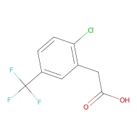 2-Chloro-5-(trifluoromethyl)phenylacetic acid, 97% CAS 22893-39-6