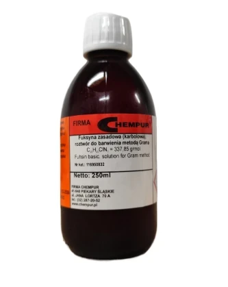 Fuksyna zasadowa (karbolowa) roztwór do barwienia metoda Grama opakowanie 250ml