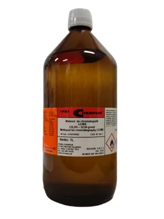 Metanol do chromatografii LCMS CAS 67-56-1 opakowanie 1l