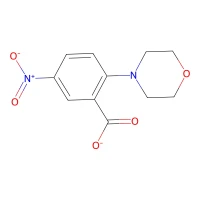 2-Morpholino-5-nitrobenzoic acid, 97% CAS 4036-83-3
