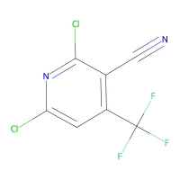 2,6-Dichloro-4-(trifluoromethyl)nicotinonitrile, 97% CAS 13600-42-5