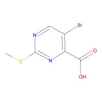 5-Bromo-2-(methylthio)pyrimidine-4-carboxylic acid, 95% CAS 50593-92-5