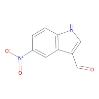 5-Nitro-1H-indole-3-carbaldehyde, 97% CAS 6625-96-3