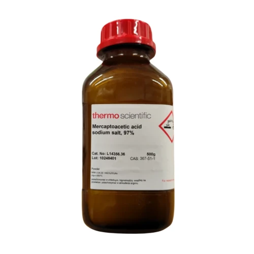 Mercaptoacetic acid sodium salt, 97% - 500G - CAS 367-51-1