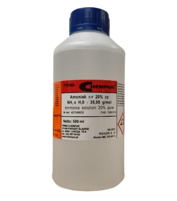 Amoniak roztwór 20% cz CAS 1336-21-6 opakowanie 500ml