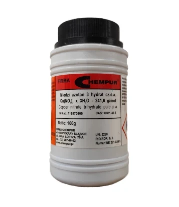 Azotan Miedzi (II) 3 hydrat czda CAS 10031-43-3 opakowanie 1kg