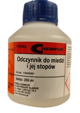 Odczynnik do miedzi i jej stopów - 250ML