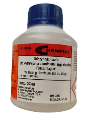 Odczynnik Fuss'a do wytrawiania aluminium i jego stopów - 250ML