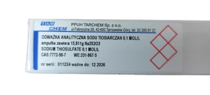 Odważka analityczna Tiosiarczan sodu 0,1mol/l CAS 10102-17-7