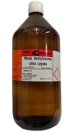 Woda destylowana ultra czysta