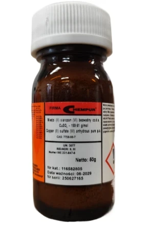 Siarczan miedzi bezwodny czda - 100G