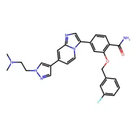 4-(7-(1-(2-(Dimethylamino)ethyl)-1H-pyrazol-4-yl)imidazo[1,2-a]pyridin-3-yl)-2-((3-fluorobenzyl)oxy)benzamide 98% CAS 2083622-09-5