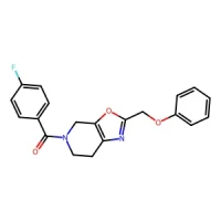 (4-Fluorophenyl)(2-(phenoxymethyl)-6,7-dihydrooxazolo[5,4-c]pyridin-5(4H)-yl)methanone 97% CAS 1363281-27-9