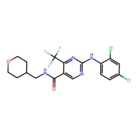 2-((2,4-Dichlorophenyl)amino)-N-((tetrahydro-2H-pyran-4-yl)methyl)-4-(trifluoromethyl)pyrimidine-5-carboxamide 98+% CAS 666260-75-9