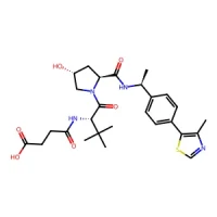 4-(((S)-1-((2S,4R)-4-Hydroxy-2-(((S)-1-(4-(4-methylthiazol-5-yl)phenyl)ethyl)carbamoyl)pyrrolidin-1-yl)-3,3-dimethyl-1-oxobutan-2-yl)amino)-4-oxobutanoic acid 95% CAS 2365173-01-7