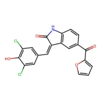 3-(3,5-Dichloro-4-hydroxybenzylidene)-5-(furan-2-carbonyl)indolin-2-one 98% CAS 265098-01-9