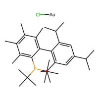 Chloro(2-di-tert-butylphosphino-3,4,5,6-tetramethyl-2',4',6'-triisopropylbiphenyl)gold(I) 98% CAS 1140907-91-0