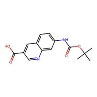 7-((tert-Butoxycarbonyl)amino)quinoline-3-carboxylic acid 95+% CAS 1416440-75-9