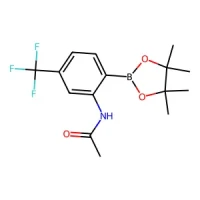 N-(2-(4,4,5,5-Tetramethyl-1,3,2-dioxaborolan-2-yl)-5-(trifluoromethyl)phenyl)acetamide 98% CAS 1150271-57-0