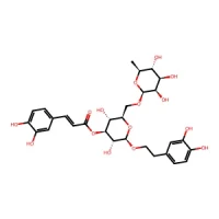 (2R,3R,4S,5R,6R)-2-(3,4-Dihydroxyphenethoxy)-3,5-dihydroxy-6-((((2S,3R,4R,5R,6S)-3,4,5-trihydroxy-6-methyltetrahydro-2H-pyran-2-yl)oxy)methyl)tetrahydro-2H-pyran-4-yl (E)-3-(3,4-dihydroxyphenyl)acrylate 97% CAS 1357910-26-9