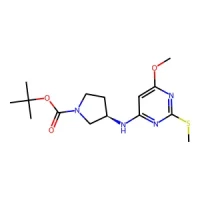 (R)-tert-Butyl 3-((6-methoxy-2-(methylthio)pyrimidin-4-yl)amino)pyrrolidine-1-carboxylate 95% CAS 1353996-89-0
