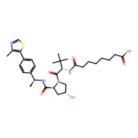 8-(((S)-1-((2S,4R)-4-Hydroxy-2-(((S)-1-(4-(4-methylthiazol-5-yl)phenyl)ethyl)carbamoyl)pyrrolidin-1-yl)-3,3-dimethyl-1-oxobutan-2-yl)amino)-8-oxooctanoic acid 97% CAS 2365173-02-8