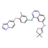 N4-(4-([1,2,4]Triazolo[1,5-a]pyridin-7-yloxy)-3-methylphenyl)-N6-(4,4-dimethyl-4,5-dihydrooxazol-2-yl)quinazoline-4,6-diamine 98% CAS 937263-43-9
