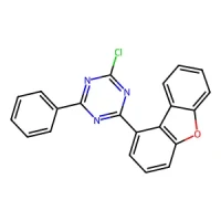 2-Chloro-4-(dibenzo[b,d]furan-1-yl)-6-phenyl-1,3,5-triazine 98% CAS 1883265-32-4