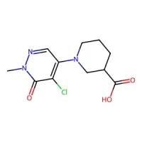 1-(5-Chloro-1-methyl-6-oxo-1,6-dihydropyridazin-4-yl)piperidine-3-carboxylic acid 97% CAS 1710674-50-2