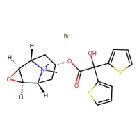 rel-(1R,2R,4S,5S,7s)-7-(2-Hydroxy-2,2-di(thiophen-2-yl)acetoxy)-9,9-dimethyl-3-oxa-9-azatricyclo[3.3.1.02,4]nonan-9-ium bromide 98% CAS 136310-93-5