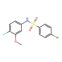 4-Bromo-N-(4-fluoro-3-methoxyphenyl)benzenesulfonamide 98% CAS 1778962-56-3