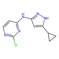 2-Chloro-N-(5-cyclopropyl-1H-pyrazol-3-yl)pyrimidin-4-amine 95% CAS 851435-00-2
