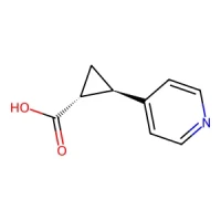 trans-2-(pyridin-4-yl)cyclopropanecarboxylic acid 97% CAS 801149-24-6