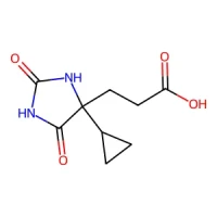 3-(4-Cyclopropyl-2,5-dioxoimidazolidin-4-yl)propanoic acid 98% CAS 1822506-78-4