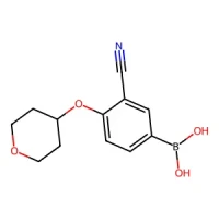(3-Cyano-4-((tetrahydro-2H-pyran-4-yl)oxy)phenyl)boronic acid 95+% CAS 876918-86-4