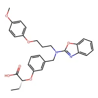 (R)-2-(3-((Benzo[d]oxazol-2-yl(3-(4-methoxyphenoxy)propyl)amino)methyl)phenoxy)butanoic acid 99% CAS 848259-27-8