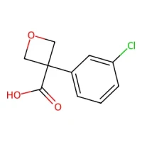 3-(3-Chlorophenyl)oxetane-3-carboxylic acid 98% CAS 1393531-96-8