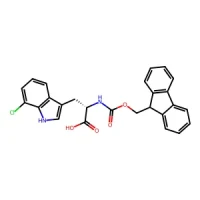 (S)-2-((((9H-Fluoren-9-yl)methoxy)carbonyl)amino)-3-(7-chloro-1H-indol-3-yl)propanoic acid 98% CAS 2382374-53-8