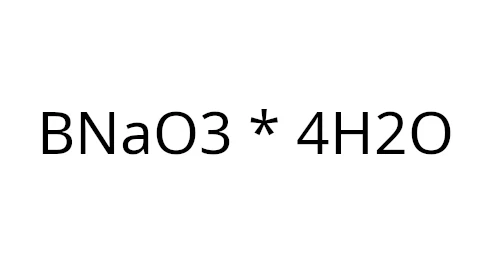 Sodu nadboran 4 hydrat - wzór - CAS 15120-21-5