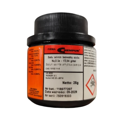 Selenin sodu bezwodny czda - 25G - CAS 10102-18-8